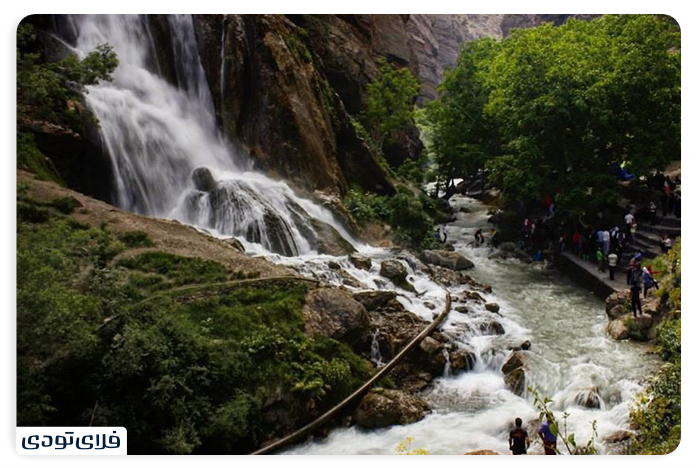آبشار آب سفید لرستان آبشار آب سفید لرستان